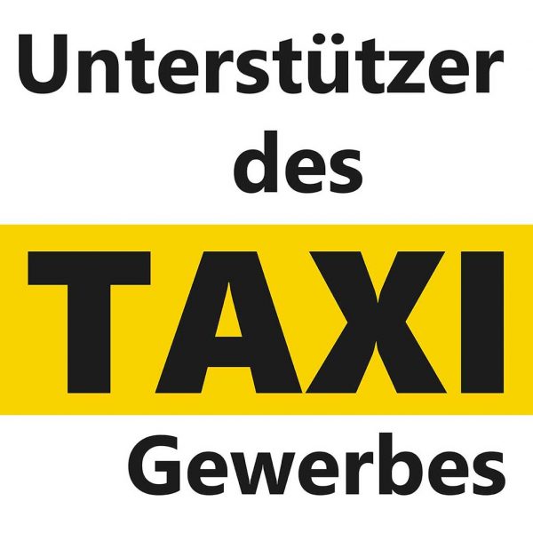 Logo Unterstützer des Taxi-Gewerbes
